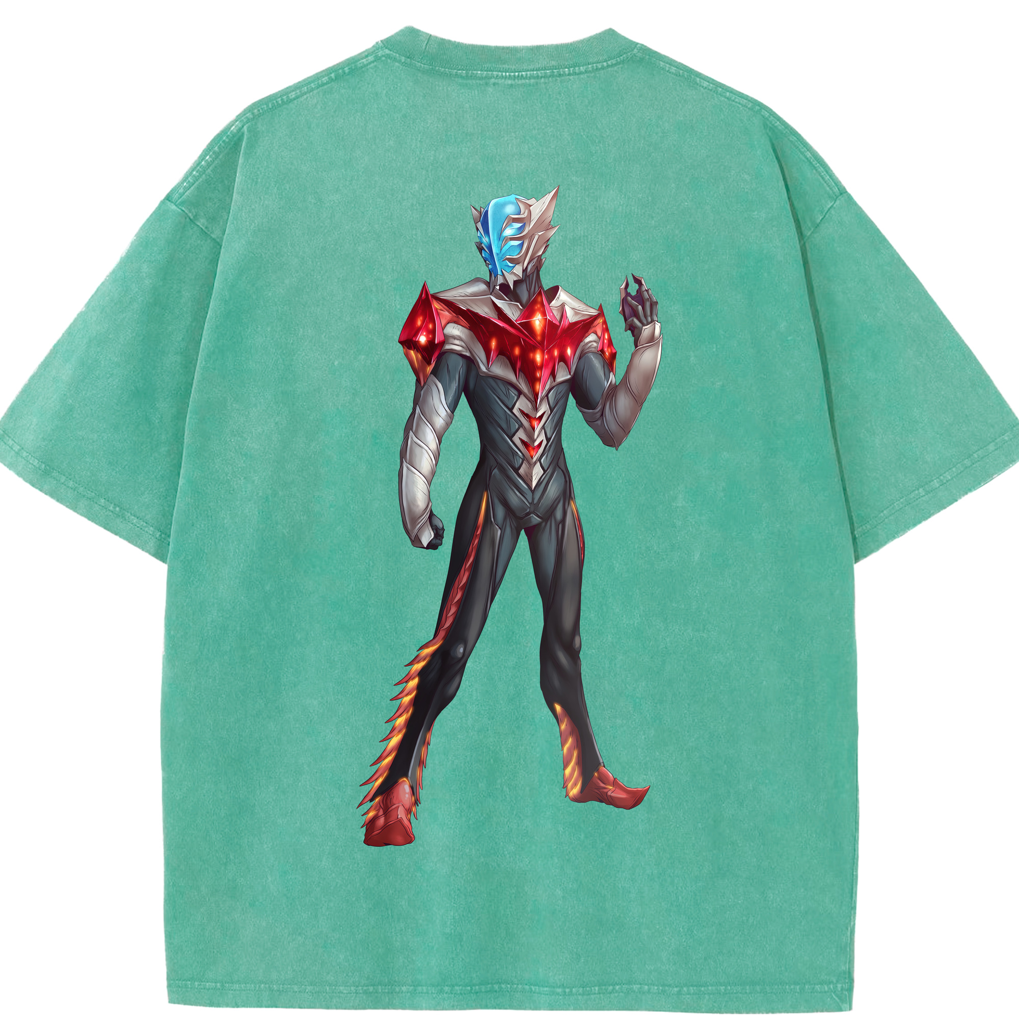 （画像用） ウルトラマン Ultraman 綿100% ヴィンテージ風 半袖Tシャツ（背面プリント）